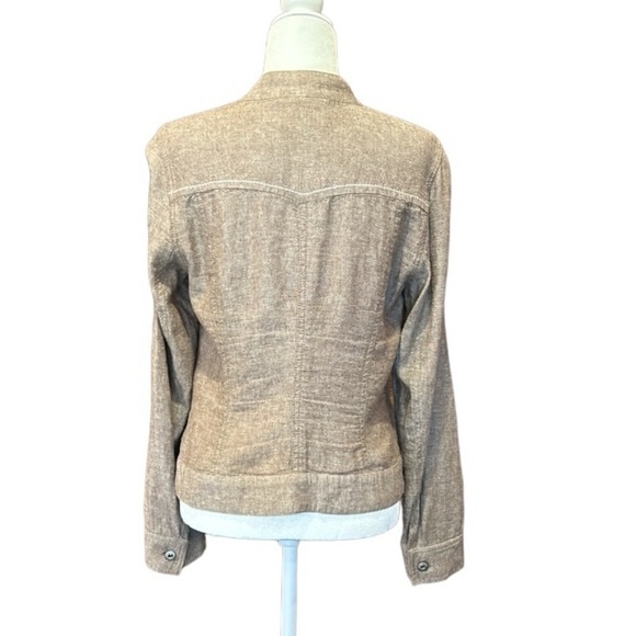 Willi Smith Linen Button Front Jacket Size 8 - Picture 6 of 9